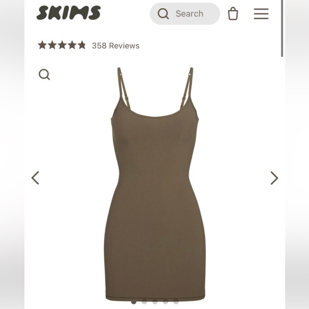 skims soft lounge dress size xl